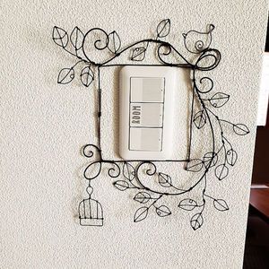 Porte-cartes en fil de fer vintage fait à la main, écologique, blanc, parfait pour Noël, la maison, les fêtes, la décoration de table - Product Image 3