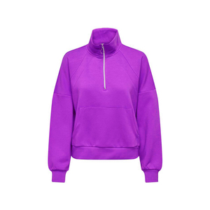 เสื้อกันหนาวมีฮู้ดแบบสวมหัวมีซิปครึ่งแขนผ้าคอตตอนผสมสำหรับฤดูหนาวเป็นมิตรกับสิ่งแวดล้อมแห้งเร็วปรับแต่งโลโก้ได้ - Product Image 5