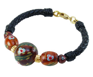 Fashion Handmade woven Jewelry Black Feather <b>Charm</b> Bracelet DIY Style of Leather Bracelet for men - Product Image 5