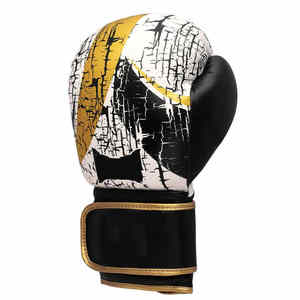 Gants de boxe de haute qualité personnalisables en cuir de vachette, gants de MMA et de kick-boxing en matériau PU pour l'entraînement de boxe - Product Image 2