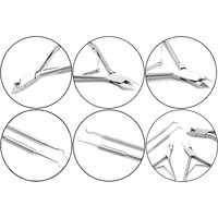 Prix d'usine Coupe-cuticules professionnels en acier robuste 5 en 1 pour ongles des pieds et ongles incarnés, Instruments de beauté, Boîte