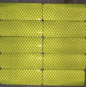 For 4083 Diamond Grade Fluorescent Yellow Green Die Cut Acrylic Reflective Film 3CM*8CM <b>Waterproof</b> for Car Motorcycle Safety - Product Image 2