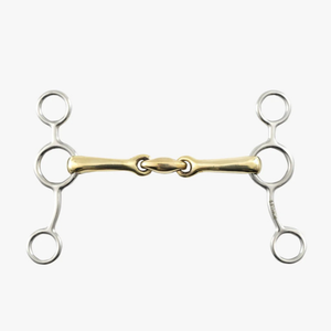 Embouchure en cuivre pour mors de cheval en acier inoxydable de style anglais, finition lisse, durable, équipement d'équitation OEM, mors de cheval - Product Image 1