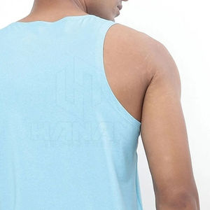 Camisetas sin mangas de gimnasio personalizadas para hombre Camisetas sin mangas de algodón de alta calidad para entrenamiento Deportes Gimnasio Camisetas sin mangas para hombres de Pakistán - Product Image 4