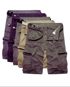 Servicio OEM 100% pantalones cortos de algodón de lana bordado personalizado French Terry Streetwear Look Vintage transpirable Plaid pedido a granel personalizado - Product Image 5