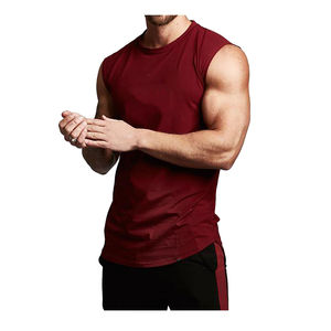 100% camiseta sin mangas de Fitness de alta calidad para hombre, camiseta sin mangas con estampado Digital personalizado, ropa deportiva, camiseta sin mangas de entrenamiento OEM - Product Image 1
