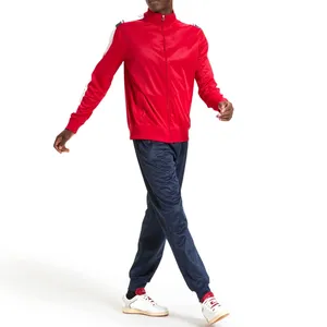 Người đàn ông Tracksuit cotton tùy chỉnh thiết kế của riêng bạn người đàn ông Breathable Tracksuit Top Dây kéo chạy bộ Tracksuit cho nam giới OEM dịch vụ