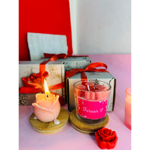 Bougie en cire en forme de cœur décorative pour la Saint-Valentin, idéale pour offrir en cadeau au meilleur prix - Product Image 1