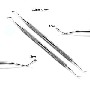 Instrumento Dental de Doble Extremo de Acero Inoxidable Premium para Rellenos de Composite, Liso, Manual, Reutilizable, ISO1348 - Product Image 5