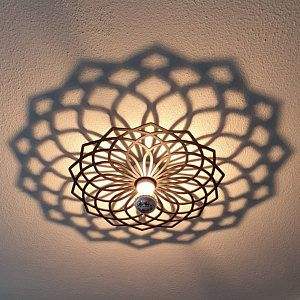 Lámparas Decorativas de Lujo Ecológicas con Forma de Flor de Hierro, Ligeras para el Hogar y la Oficina, para Celebraciones de Diwali, Ramadán y Bodas - Product Image 4