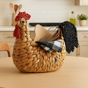 ถาดใส่น้ำผสมหญ้าทะเลรูปทรงไก่ถาดใส่อาหารถาดเสิร์ฟแบบดั้งเดิมสำหรับตกแต่งบ้านของขวัญ - Product Image 1