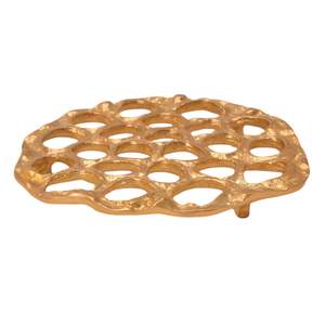 Sous-verres en laiton faits à la main, forme rectangulaire, design gravé, finition antique unique, portables, style élégant et sophistiqué pour - Product Image 3