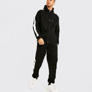 Haute qualité 100% coton impression personnalisée Jogging piste survêtement hommes survêtement survêtement survêtement à capuche ensemble survêtements pour hommes - Product Image 1