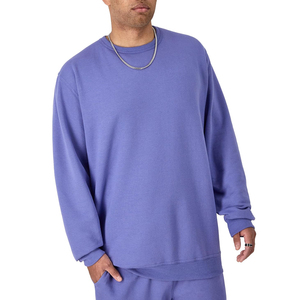 Pull en coton épais à col ras du cou avec logo imprimé sur mesure OEM sweat-shirts personnalisés en tissu 100% coton pour hommes - Product Image 1