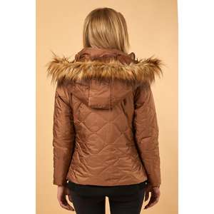 Chaqueta Corta Acolchada Estilo Trench, Prenda Exterior Elegante - Product Image 4