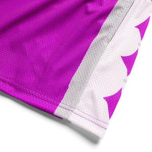 Pantalones cortos de baloncesto personalizados para hombre de alta calidad 150 gramos de malla de verano de doble capa 100% poliéster transpirable cordón medio OEM - Product Image 4