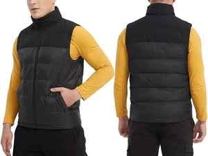 Chaleco Acolchado Informal de Invierno para Hombre, Estilo Urbano, 2024, Impresión Personalizada Completa, Servicio OEM de Pakistán - Product Image 6