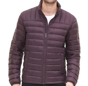 Vêtements d'hiver personnalisés ODM Vestes matelassées Manteaux en duvet légers et chauds Vestes matelassées d'extérieur imperméables pour hommes - Product Image 1