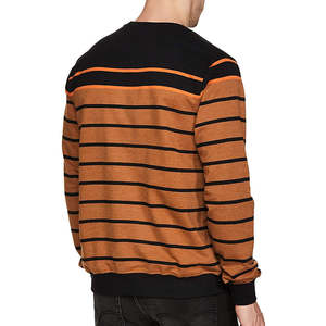 Sweatshirts en molleton pour hommes d'hiver de haute qualité Couleurs et tailles personnalisées Meilleur prix de vente Sweatshirts décontractés à rayures pour hommes - Product Image 6