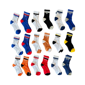 ODM Jacquard Logo Sport Crew Double Bande Coton Haute Qualité Absorbant La Sueur Décontracté Personnalisé Vente En Gros pour Hommes Entraînement Sportif - Product Image 1