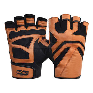 Guantes de cuero transpirables para fitness Guantes de cuero para fitness hechos al por mayor Guantes de cuero para fitness de tamaño personalizado - Product Image 1
