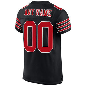 Maillot de football américain pour adultes, demi-manches, respirant, personnalisable avec le nom et le numéro de l'équipe, en mesh, unisexe - Product Image 2