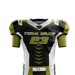โรงงานผลิตชุดอเมริกันฟุตบอลแบบขายส่ง พิมพ์ลายดิจิทัล รับผลิตตามแบบ OEM ออกแบบชุดเองได้ ผ้าโพลีเอสเตอร์/คอตตอน ระบายอากาศ แห้งเร็ว - Product Image 4