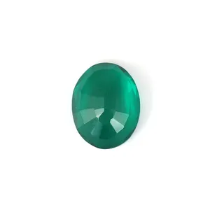 100% émeraude naturelle Double forme ovale couleur verte pierre précieuse en vrac parfaite pour collier et bracelet au meilleur prix
