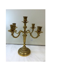 Unique Designer Modern Metal Candelabras in Gold & Silver Handmade for Christmas Home Decoration with Classic Ambiance - Product Image 3