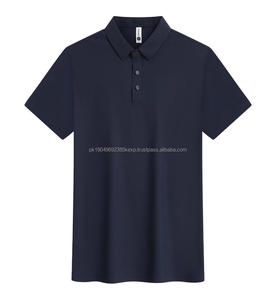 Camiseta Polo de Manga Corta de Seda de Hielo con Logotipo Personalizado, Camiseta de Hombre, Estilo Casual de Negocios, Tejido de Punto de Manga Corta - Product Image 2
