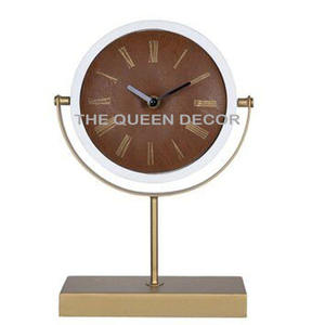 Reloj de escritorio hecho a mano decorativo para el hogar, reloj de venta directa de fábrica, reloj redondeado colgante de cabecera de oficina para mesa - Product Image 6
