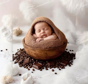 Accesorios de fotografía de excelente calidad para bebés recién nacidos, niños y niñas, cuenco de madera, accesorios de fotografía para recién nacidos, accesorio de foto para estudio - Product Image 1