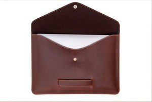 16-Inch Personalized Genuine Leather <b>Laptop</b> Sleeve Bag LLS-0088 Pro <b>Cover</b> with Protective Gram Leather <b>for</b> Your Device - Product Image 6