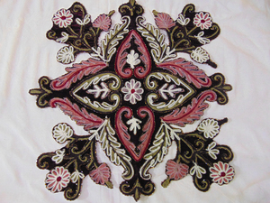 ผ้าปูโต๊ะผ้ากำมะหยี่ทรงสี่เหลี่ยมผืนผ้าตกแต่งโต๊ะรับประทานอาหารแบบสั่งทำสุดหรูผ้าแคชเมียร์ปักลายดอกไม้ - Product Image 5