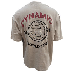 T-shirt en coton imprimé OEM pour hommes, manches courtes, logo personnalisé, t-shirts de sport, t-shirt décontracté ample - Product Image 1