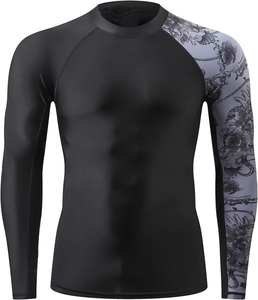 High Quality Rash Guard Custom Men's Rash Guard in Bulk Quantity for Sale Made in Pakistan Manufacturing Rash Guard - Product Image 1