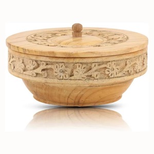 KHOOSI OVERSEAS Factory Bol de service en bois antique Produit promotionnel magnifiquement conçu en provenance d'Inde - Product Image 1