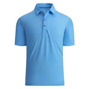 OEM de alta calidad cómodo para los hombres para Polos transpirable verano poliéster Spandex mezcla antiarrugas Golf Logo personalizado - Product Image 6