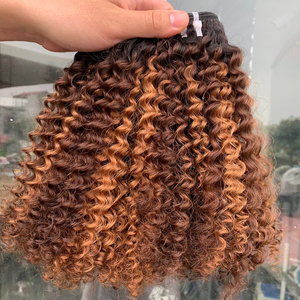 Paquetes de cabello humano vietnamita 100% sin procesar calidad Remy con estilo euroasiático Jerry Curl - Product Image 1