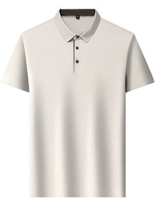 Polo homme personnalisé avec logo OEM, nouveau modèle d'été, sans repassage, col à revers, pull-over uni, manches courtes, t-shirt homme - Product Image 4