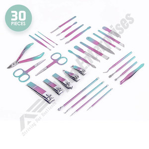 Professional Stainless Steel Manicure & Pedicure Kit for Women & Men 30-in-1 Nail Clippers Set Eco-Friendly Apto Enterprises - Product Image 3