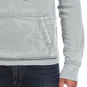 Sudaderas con capucha de lavado ácido para hombre de nueva moda invierno sólido con capucha 100% algodón polar logotipo personalizado estilo callejero - Product Image 6