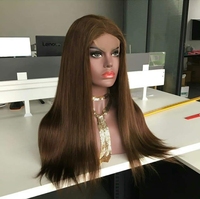 Perruque frontale sans colle Full HD, perruque Lace Front en cheveux humains indiens vierges bruts, perruque 100% cheveux humains non traités Full Lace