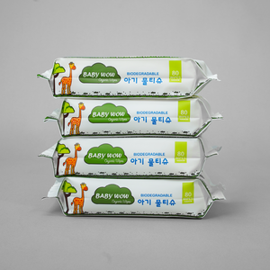 Toallitas húmedas de tela no tejida ecológicas compactas de 80 unidades Baby Wow para limpieza y refrigeración - Product Image 3