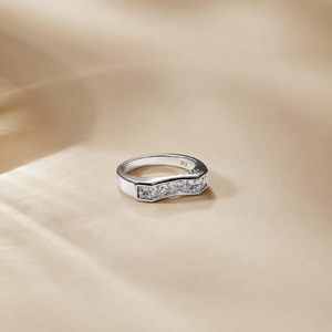 Rose Gold Plated Princess Cut Zircon Fashion <b>Ring</b> - Product Image 3