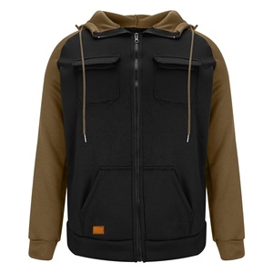 Sweat à capuche zippé surdimensionné et épais personnalisé, brodé Spiderman, avec fermeture éclair intégrale et double capuche pour homme - Product Image 4