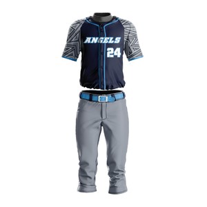 Uniforme de Béisbol Sublimado Personalizado, Logotipo Personalizado, 100% Poliéster, Secado Rápido, Transpirable, Alta Calidad, Unisex, Talla Grande para Adultos - Product Image 4