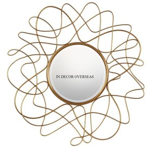 Dernier modèle Arrivée Argent Fini Unique Designer Élégant Cadre En Métal Maison Et Hôtel Intérieur Décoration Murale Miroir Fourniture - Product Image 2