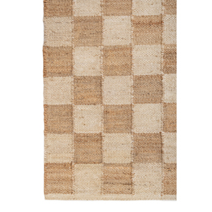 Alfombras de Yute y Cáñamo Nomadic Threads PDJT-482, Tejido Plano Color Marfil, Diseño de Patchwork, Rectangulares, para Pasillo, Sala de Estar y Dormitorio - Product Image 4