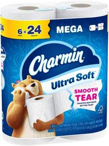 Papier toilette CharminUltra Soft, 6 méga rouleaux = 24 rouleaux normaux - Product Image 5